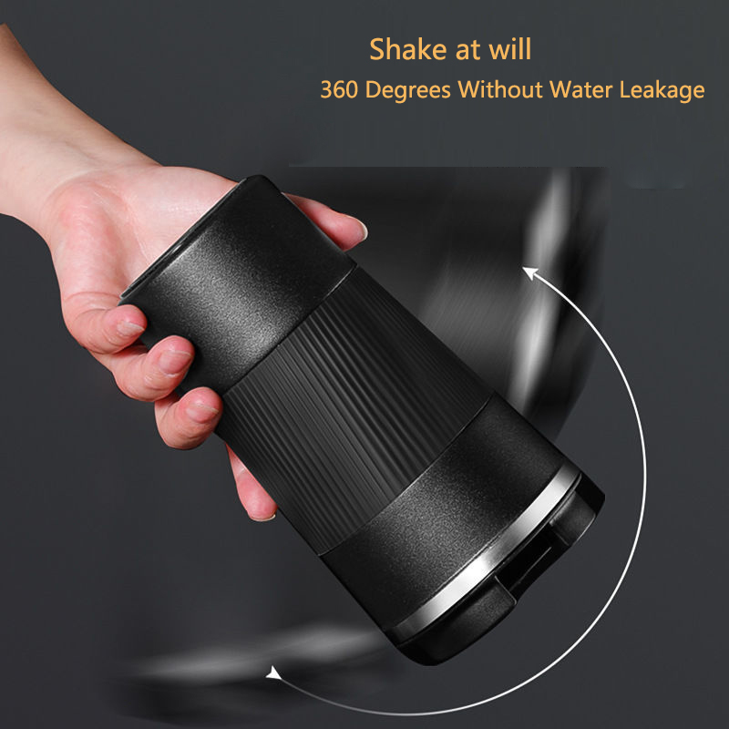 380ml/510ml Double-layer Stainless Steel Thermal Insulation Coffee Mug Car Travel Non-slip Thermos Office Mug High-end