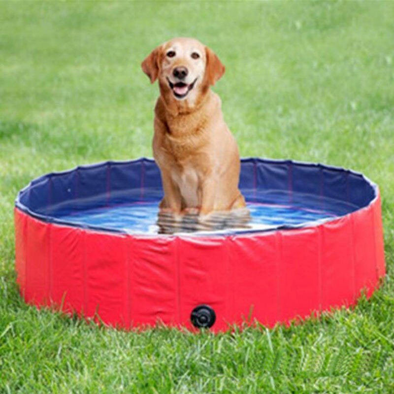 Husdjur pool pvc hopfällbar katt hund bad pool bärbar hund dusch pool utomhus inomhus badkar simhus för yorkshire terrier