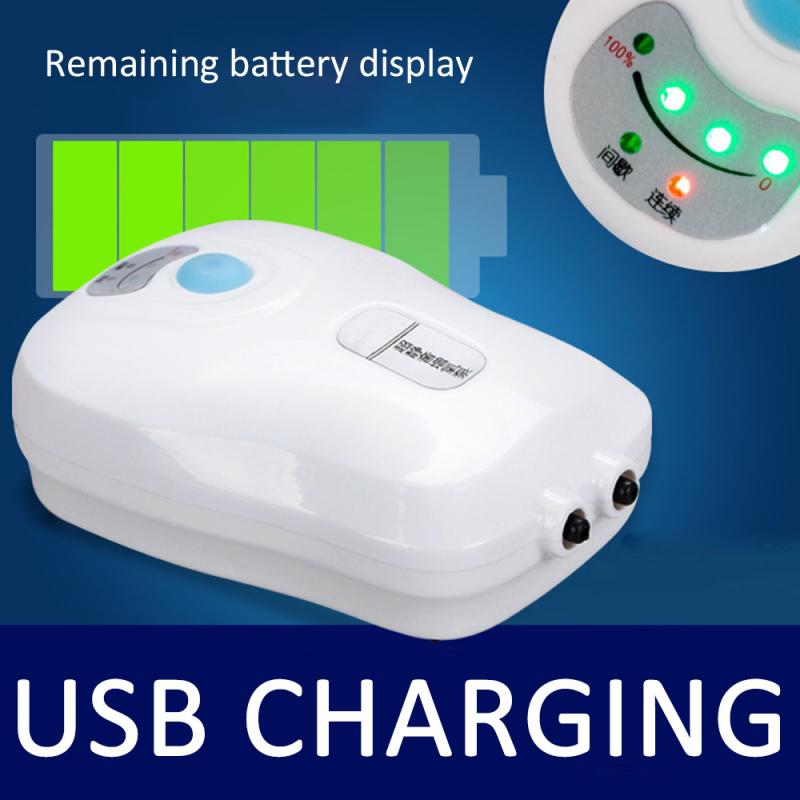 Oxygen Pump AC and DC Dual-use Aeration Pump Charging Oxygen Machine Aquarium Fish Tank Oxygenation Pump Fishing Oxygena