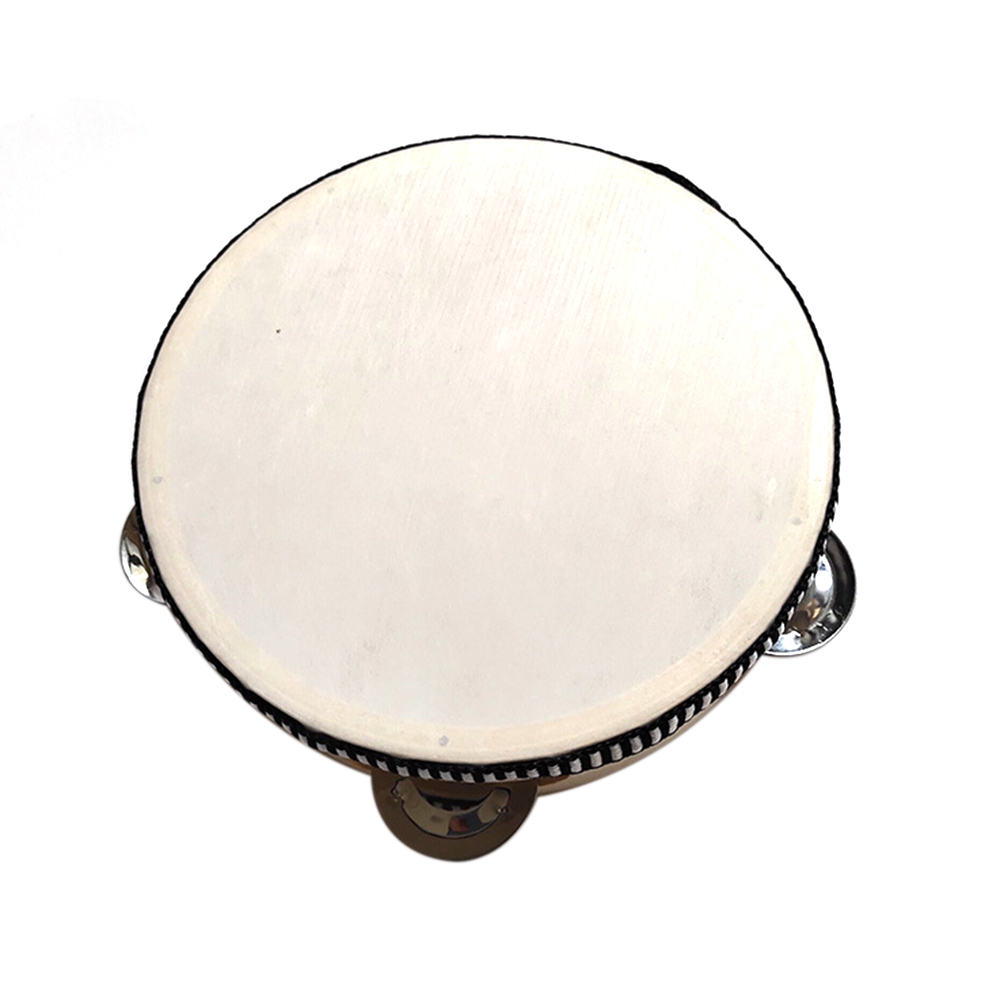 Musical Tambourine Drum Round Percussion for KTV Party Family entertainment percussion drum bell 4 / 6/ 7/ 8/ 10 inch