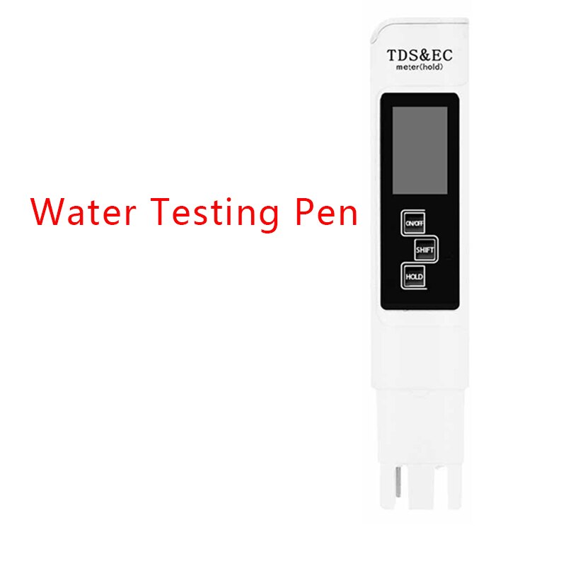 Przenośny wyświetlacz LCD cyfrowy ph-metr EC pióro testowe czystość wody filtr PPM hydroponicznych robić basenu akwarium dokładność moczu wina 0.1 monitor: biały