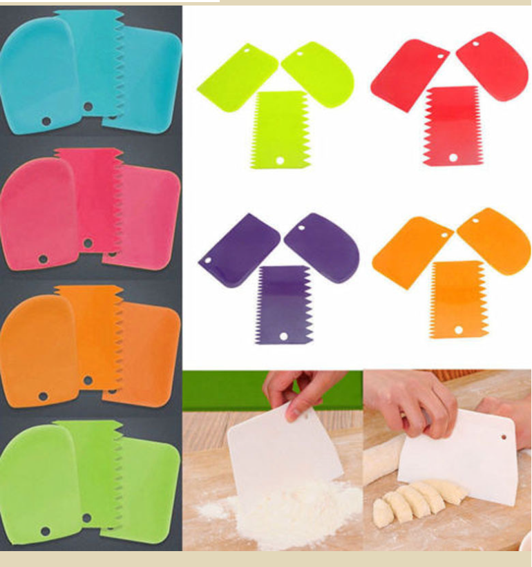 Artscope 4 stuks roestvrijstalen Icing Spatels Cake Decorating Spatula Set met 6 Cake Scraper Kam Icing Smoother, Baking Cake Decorating Supplies Set a Artscope 4 stuks roestvrijstalen Icing Spatels Cake Decorating Spatula Set met 6 Cake Scraper Kam Icing Smoother, Baking Cake Decorating Supplies Set a