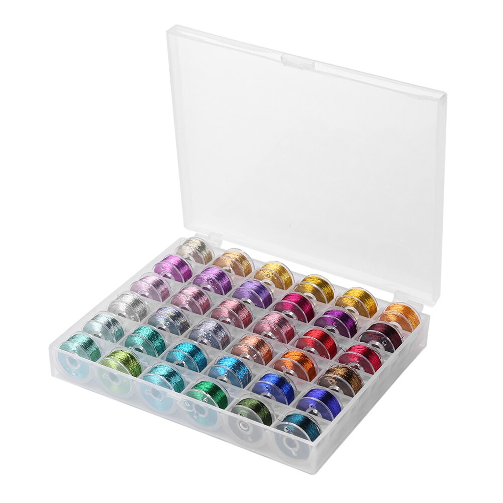 Handmade Sewing Threads for DIY Polyester Embroidery Stitching Sewing Machine Yarn Line Box Combination Sets for Embroidery