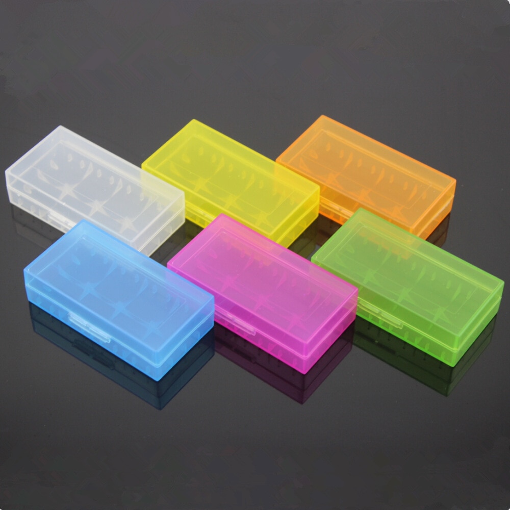 18650 PVC Hard plastic batterij storage case box houder voor 2X18650 batterij beschermende dozen case hold 2 batterijen