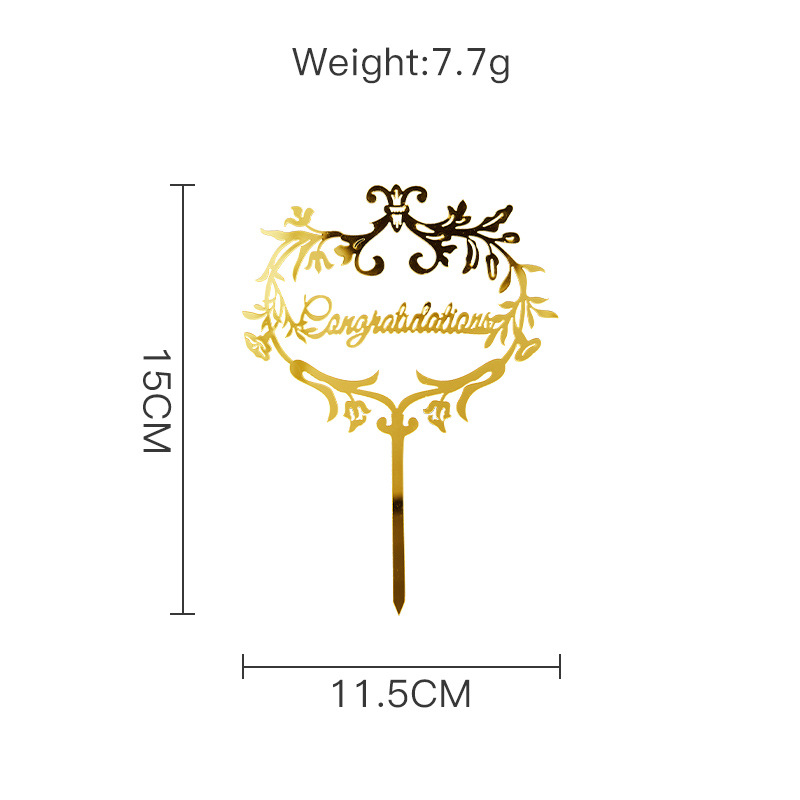 Gold Congratulations You Did It Grad Cake Topper Graduation Celebration Cake Decoration Party Supplies Baking Accessories