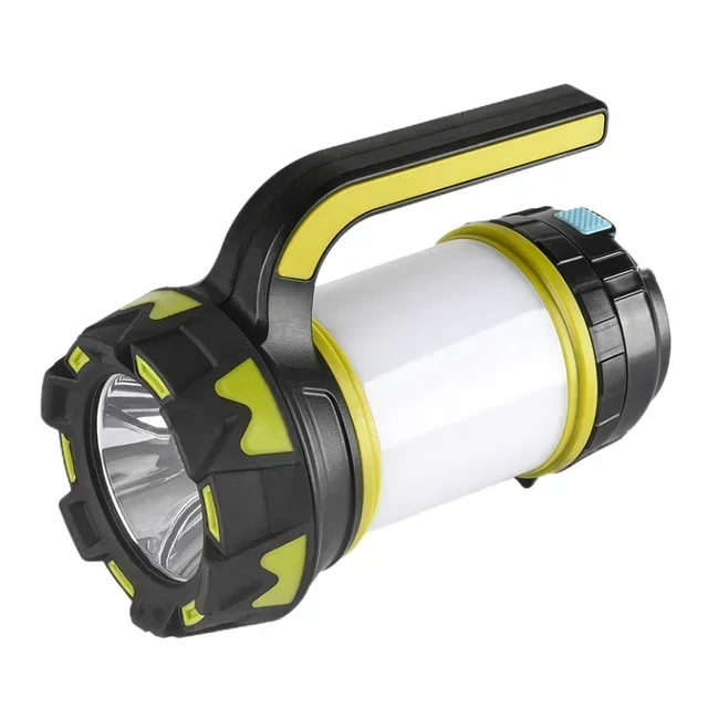 Kamplamp LED-kampeerlamp USB oplaadbare zaklamp Dimbare spotlight Werklamp Waterdicht zoeklicht Noodlantaarn: green