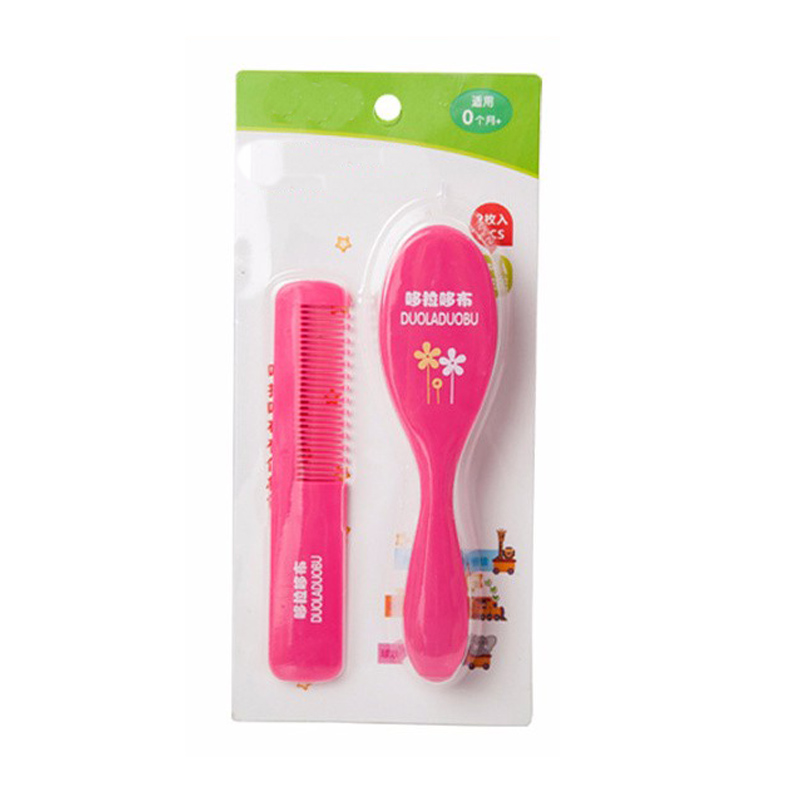 Baby Special Brush Hair + Comb Hair Two Pieces Massage Scalp Unisex Baby Girl Baby Boy Hair Care Brushes Combs Set 2 Colors