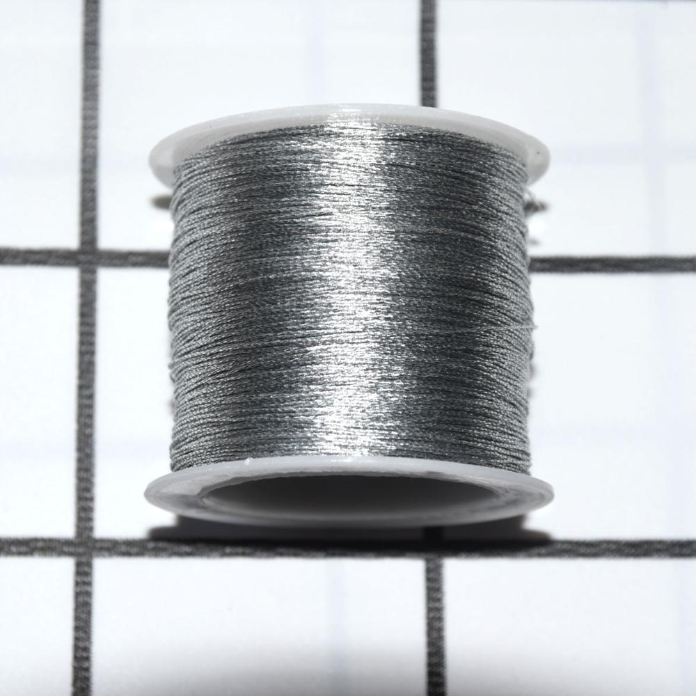 Gyllene silvertråd sträng slitstarkt gör-det-själv-rep för korsstygn halsband armband pärlmärke gör kläder dekoration