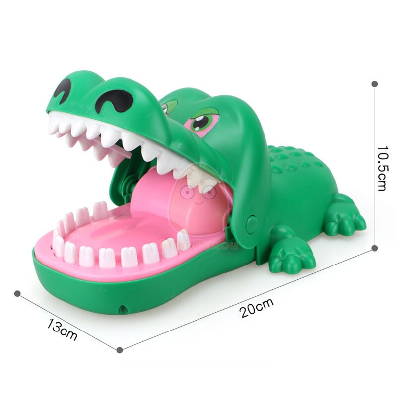 Kid Biting Hand coccodrillo Dinosaur Shark Bite Finger scherzi novità Classic Sound Light Party gioco da tavolo giocattoli per bambini regalo: Crocodile