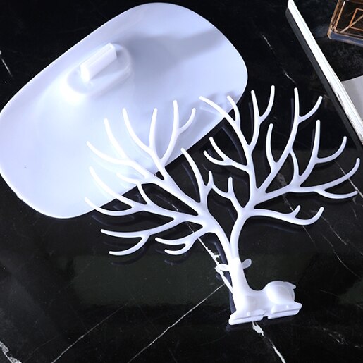 Caja organizadora de joyas con forma de árbol, organizador cosmético , estante para anillo, pendientes, collar, exhibidor, organizador de maquillaje
