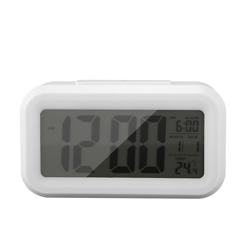 Temperature Digital Clock, Lazy Snooze Alarm Clock, Mute Backlit Electronic Clock