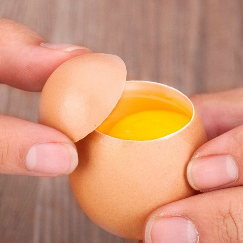 L størrelse metal æg saks æg topper cutter skalåbner rustfrit stål kogt rå æg åbent køkken værktøjssæt