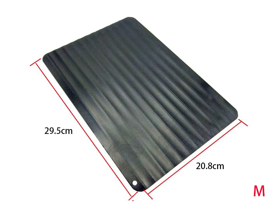 Rapid Safety Thawing Tray Fast Defrosting Tray Frozen Food Meat Thawing Plate Fruit Defrost Board Restaurant Home Kitchen Tool: M 29.5x20.8x0.2cm