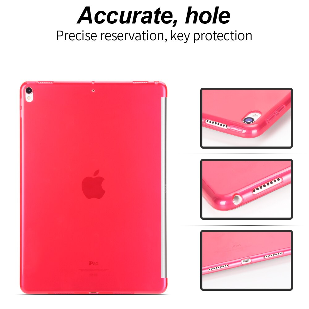 For ipad air 3- deksel, for ipad pro 10.5 -tommers deksel ultra slim myk tpu-deksel for ipad 10.5 , bakdeksel for ipad 10.5