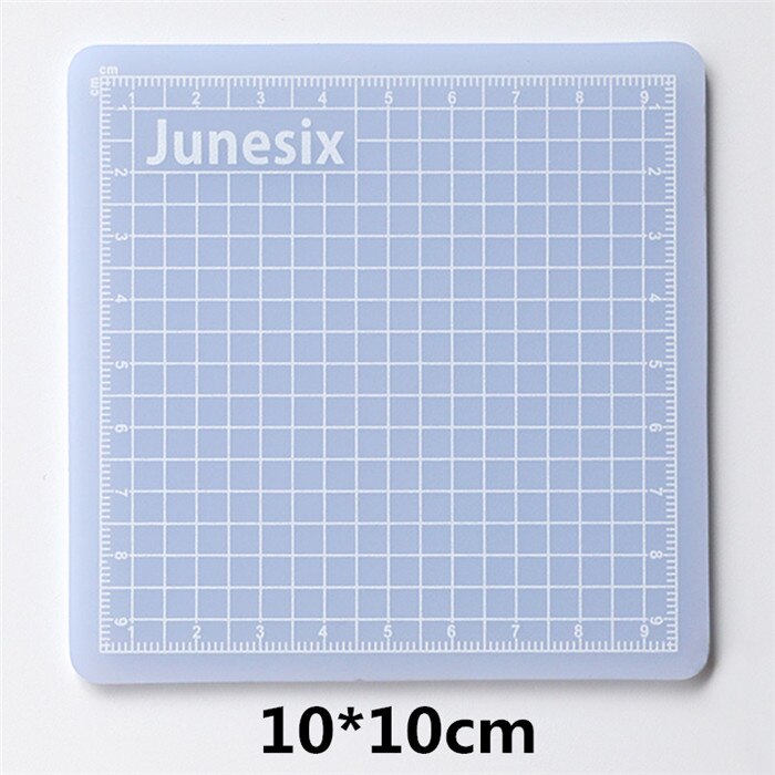 Translucent PVC Cutting Mat Rubber Stamp Carving Patchwork Pad Artist Manual Tool Double-Sided Self-Healing Sculpture Board: 10cm square