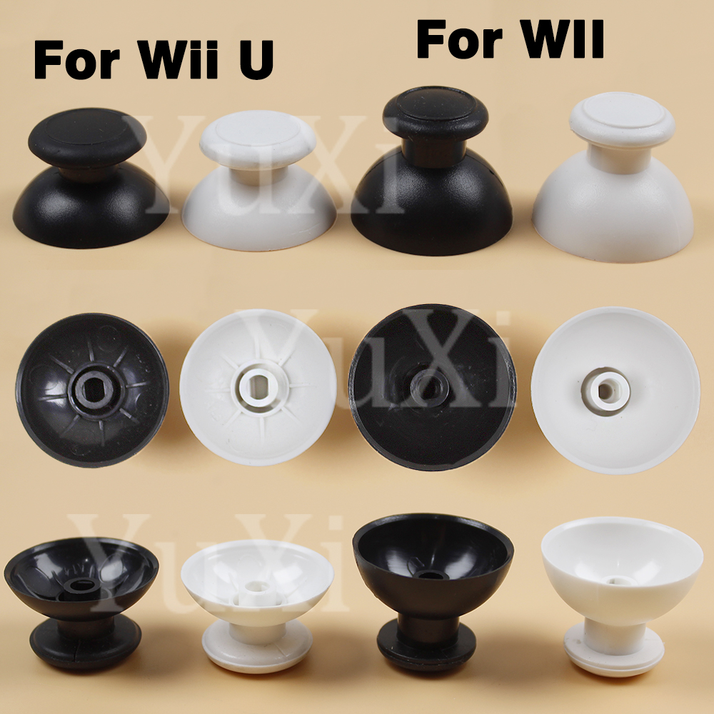 Capuchons de poignée de Joystick analogique 3D pour Wii U, 2 pièces, boutons pour nintendo WII WIIU, touches de manette de jeu, pièces de rechange