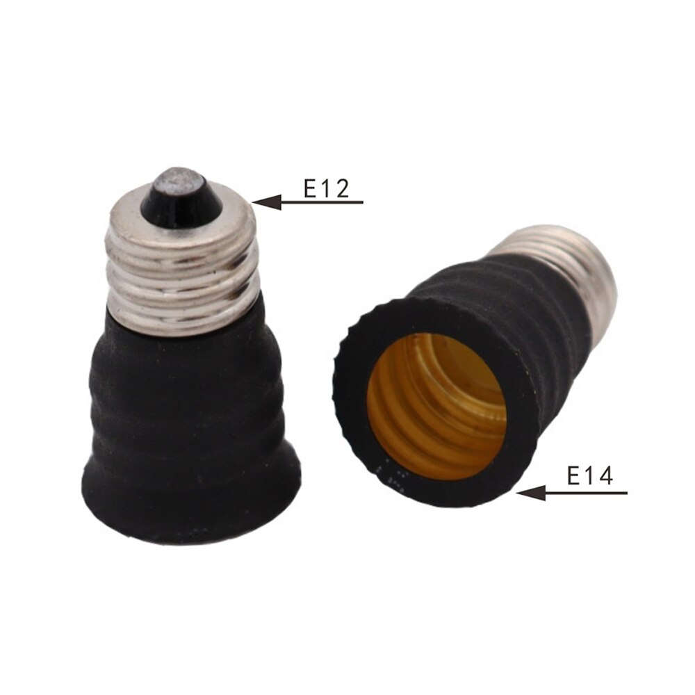 Aexit 10pcs E12 to E14 Lamp Extender Adapter Converter Light Bulb