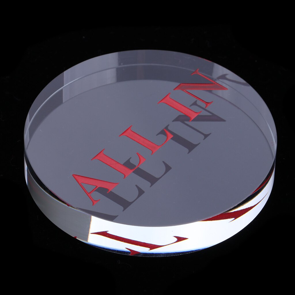 Kristall Texas halt'em Poker Chip Alle-in-Geschmack Blackjack Roulette Spiel Stütze