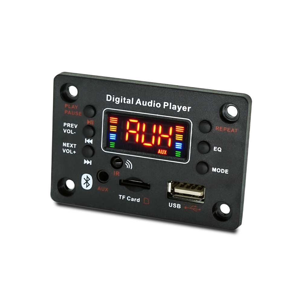 12V Bezprzewodowy dekoder Bluetooth 5.0 MP3 WMA Płyta Car Audio USB TF FM Radio Moduł Kolorowy ekran Odtwarzacz MP3 z pilotem zdalnego sterowania