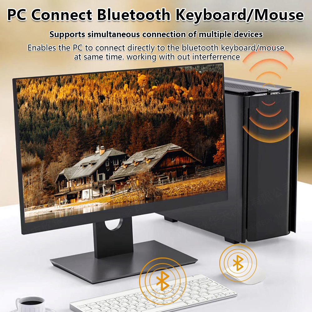 Bezprzewodowy adapter Bluetooth 5.3 USB Odbiornik BT Darmowy sterownik do laptopa PC 7 urządzeń podłącz klucz adaptera odległości 20 metrów