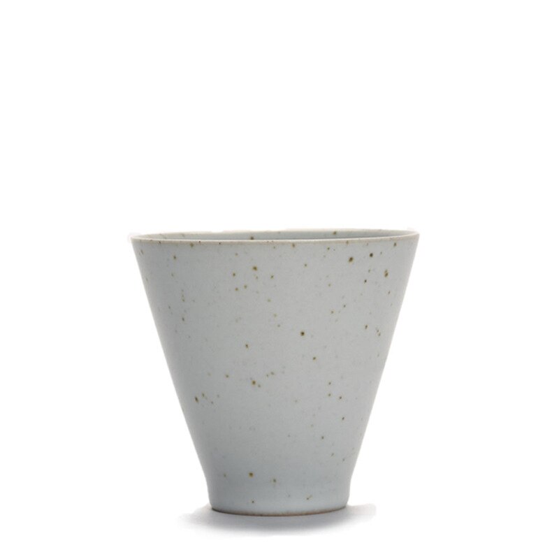 Cerámica gruesa de estilo japonés, taza de té de viento, cambio de horno, taza de té de cerámica antigua, taza maestra, taza individual, tazas de cerámica: White iron