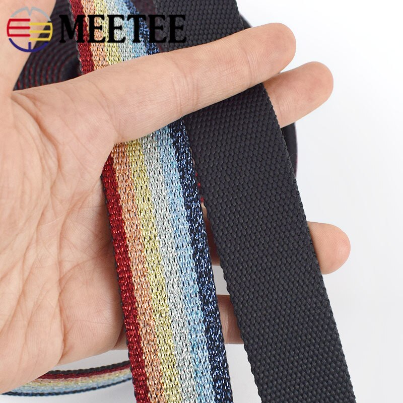 3 M 25 Mm Polyester Katoen Streep Jacquard Omboordsels Tapes Rugzak Tas Riem Riem Linten Diy Naaien Tape Biais accessoires