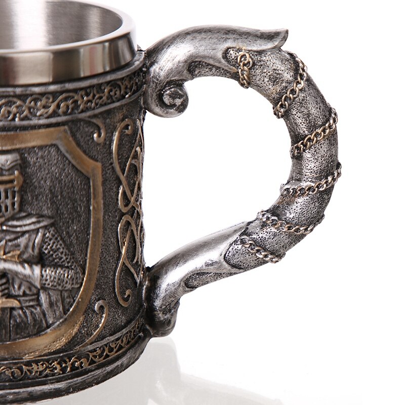 Middeleeuwse Tempeliers Crusader Knight Mok Pak Van Armor Ridder Van De Cross Bier Stein Tankard Koffie Cup