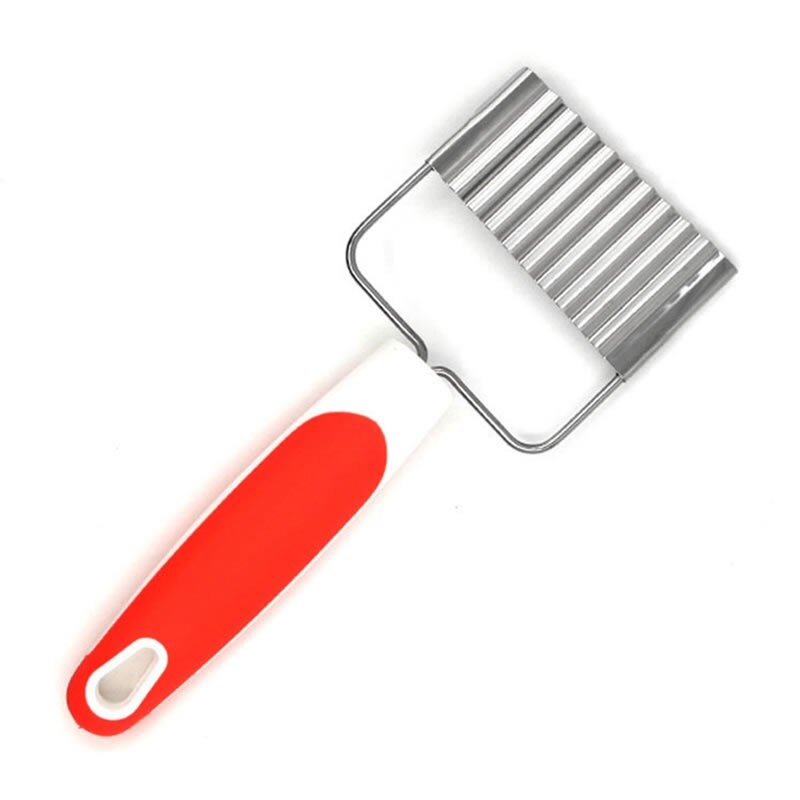 Cortadora de patatas onduladas Upspirit de acero inoxidable patatas fritas cortadora de zanahoria rebanadora de frutas verduras herramientas de cocina Gadgets