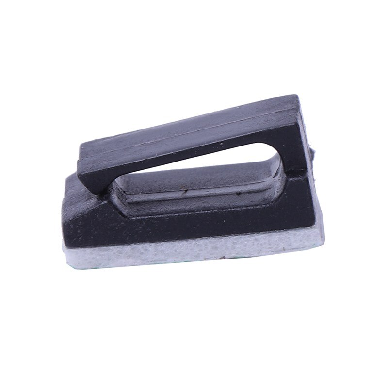 Abrazadera de montaje de Cable rectangular, autoadhesiva, negra, 100 Uds.