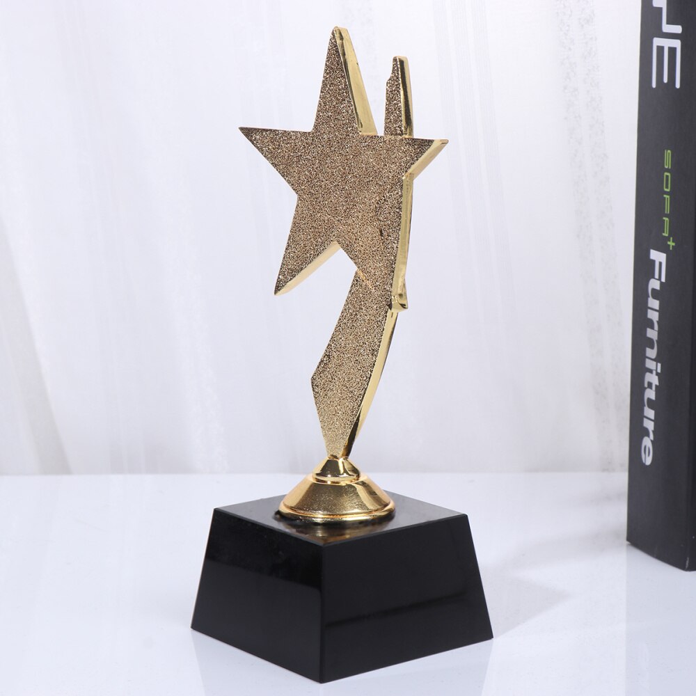 Trophée étoile en résine Durable, 1 pièce, à la , doré, décoration, de fête, pour le sport