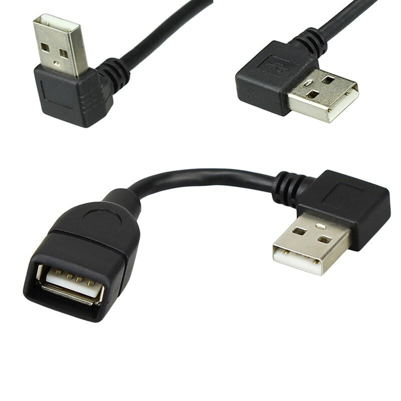 10 Cm 20 Cm 40 Cm Usb 2.0 A Man-vrouw 90 Angled Extension Adapter Kabel Man-vrouw rechts/Links/Down/Up Kabel Cord