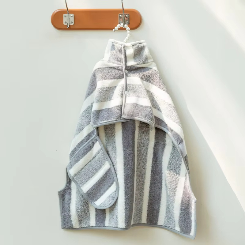 Dog Bathrobe Absorbent Pet Quick Drying Bath Towel Dog Bath Towel Large Small Dogs Clean Absorbent Bathrobe Full Body Wrap Cat: L