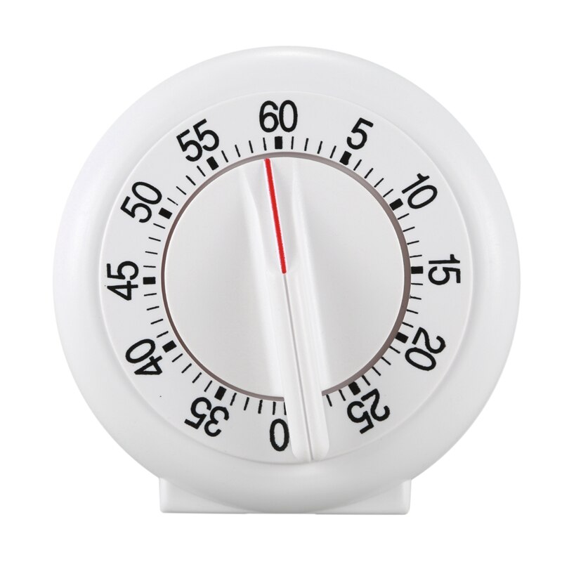Minuterie de liquidation mécanique de 60 minutes-réveil blanc et numérique avec veilleuse, 2 alarmes, semaine en option