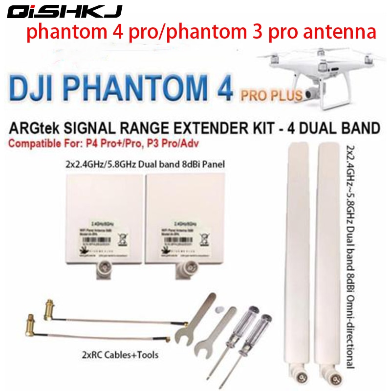 Dji phantom 4 pro antenne kit 2.4g 5.8g antenne range extender kit for dji phantom 4 pro +, 4 pro/adv , 3 pro/adv inspire 2 drone