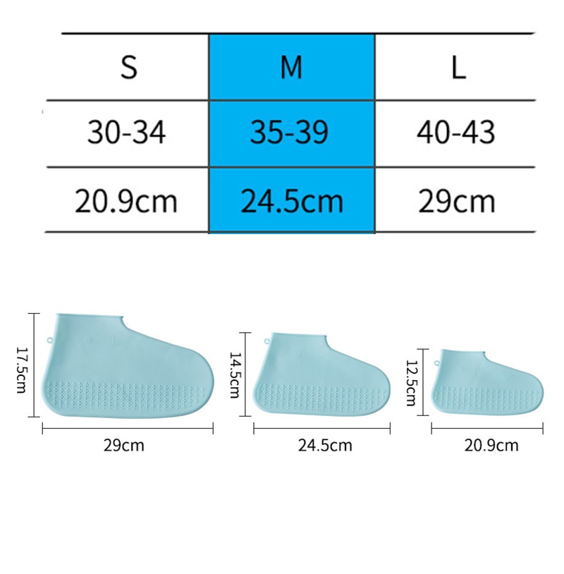 Thicken Silicone Rain Boots Waterproof Shoe Cover Transparent Non-Slip Rainproof Suit Impermeable Hombre Coat Women Universal
