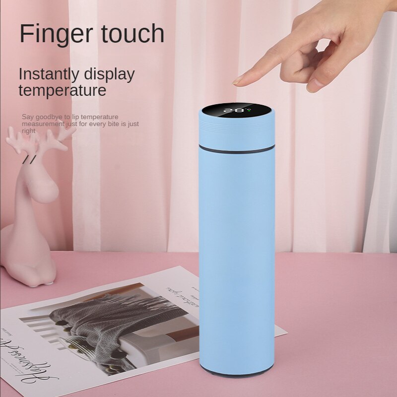 Insulation Cup Intelligent Temperature Measurement Water Cup Vacuum 304 Stainless Steel Cup Temperature Display Couple Cup