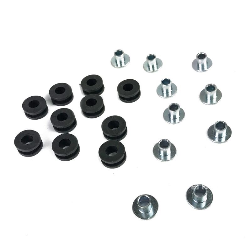 Kit d'œillets en caoutchouc pour moto, 10 pièces, accessoires de coussin anti-pression Q9QD