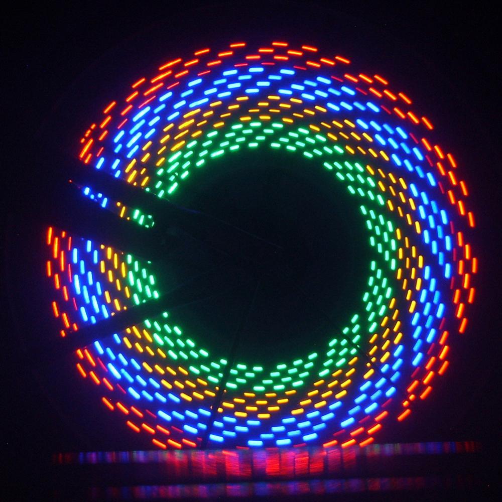 80% 32LED DIY Bicycle Light Colorful Bike Wheel Spoke Light Cycling Tire Signal Lamp Night Safety Bicycle Accessories