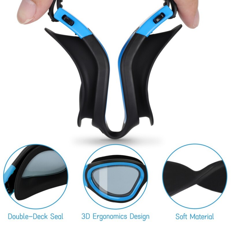 Lunettes de natation Anti-buée pour adultes, hommes, femmes, jeunes, Protection UV, pour la plongée