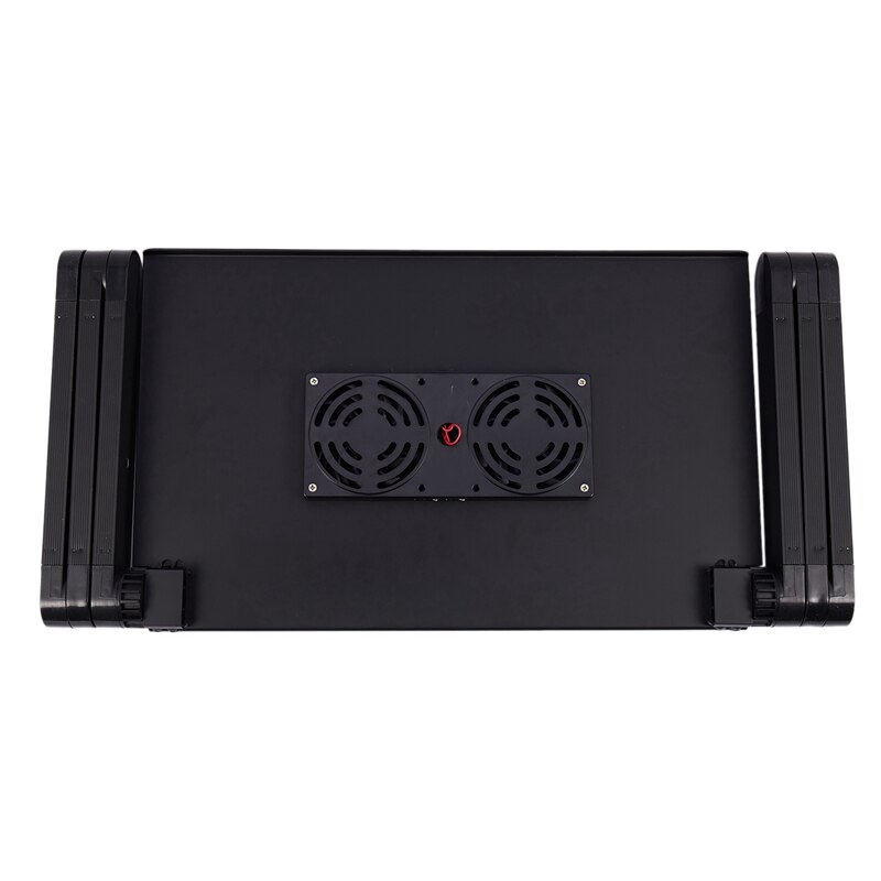 Laptoptafel van aluminiumlegering, opvouwbaar notebook, bureaustandaard met koelventilator, bed, laptoplade, bureau, studeertafel