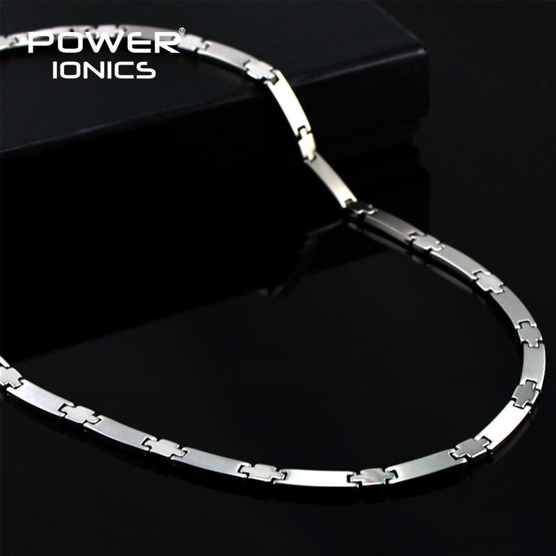 Power Ionics Genuine 100% Titanium 99.999% Germanium Necklace Balance w/ Retail Box PT030