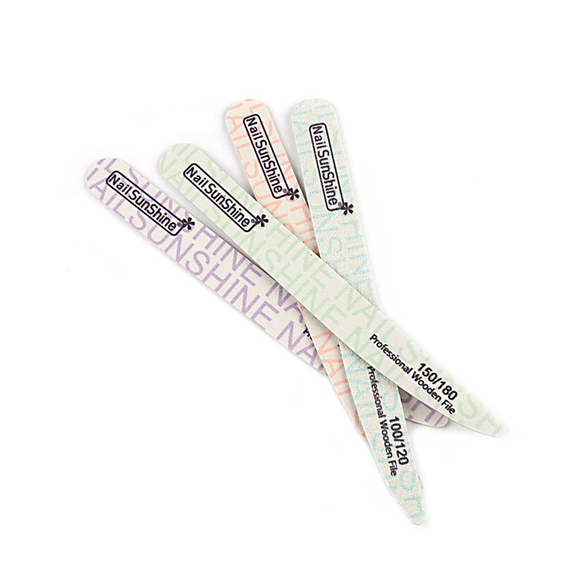 8 Stks/partij Professionele Nagelvijlen 100/120/150/180/240 Nagels Bestand Dubbele Kanten Schuren Buffing Block Tips Nail Gereedschap