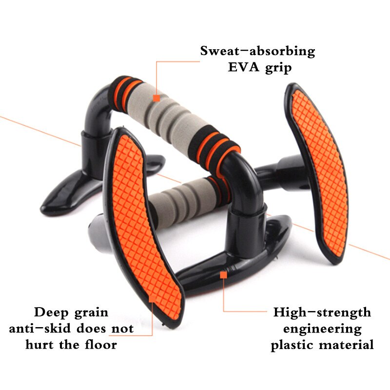 Push-up Stands Classic Gym Sports Fitness Equipments H-shape Push Up Bar Hand Grip Trainer Fitness Tool