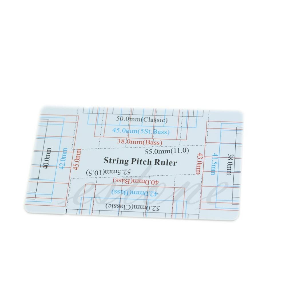 Guitar Bass Fritz Ruler String Pitch Ruler Action Ruler Card Vernier Caliper
