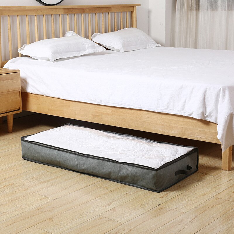 Underbed Storage Bags Large Capacity Under Bed Storage Box With 2 Handles And Sturdy Zippers For Blankets/Clothes/Quilt