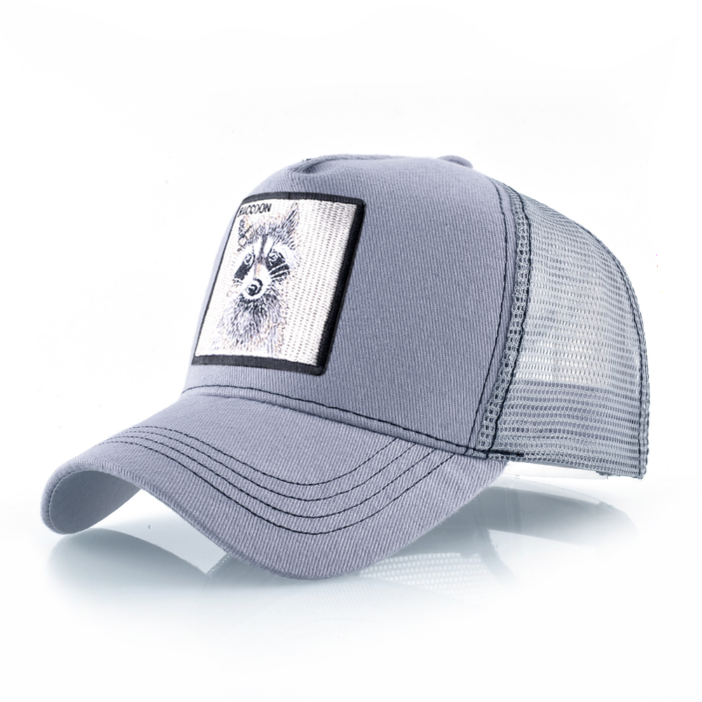 Frühling Sommer Baseball Kappe Mit Löwe Stickerei Patch Snapback Trucker Caps Männer Frauen Drake Baseball Hüte Vier Saison Sonnenhut: Grau