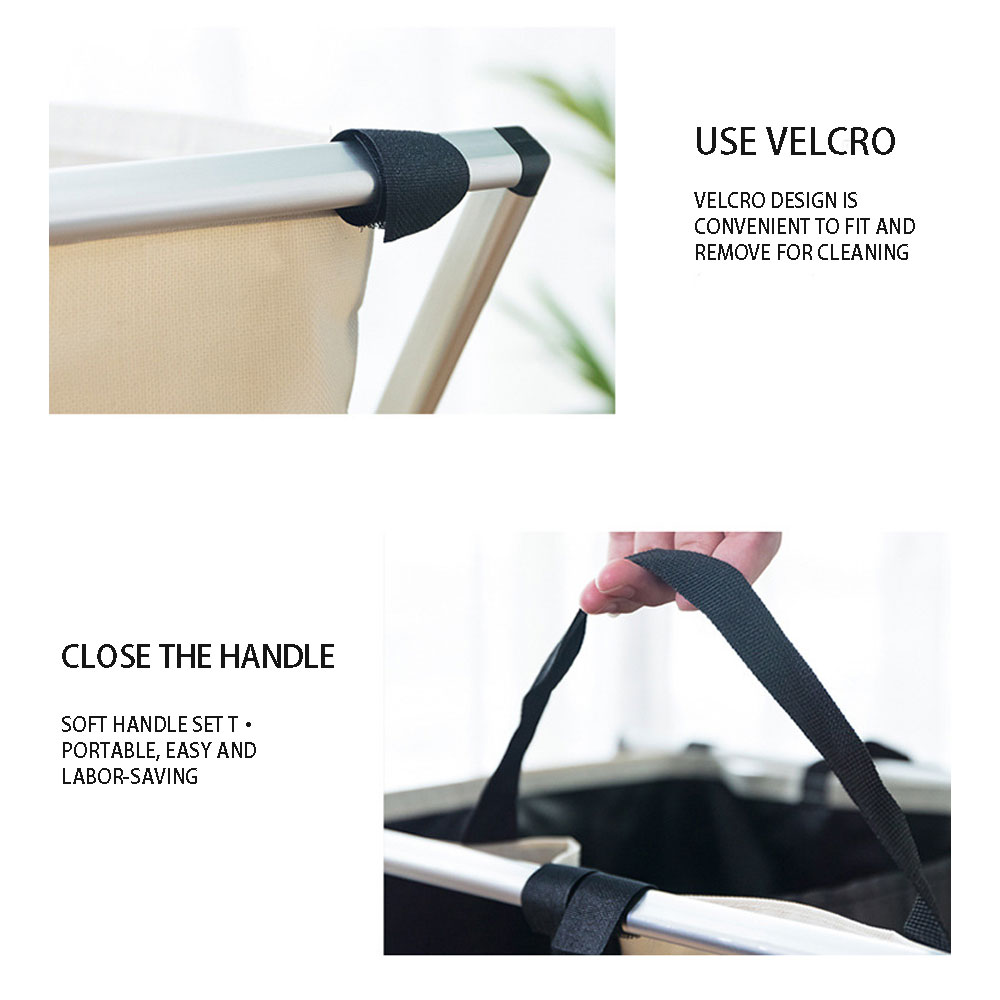 3/2/1 Foldable Girds Laundry Basket Oxford Cloth Dirty Clothes Storage Organizer Laundry Hamper Sorter Washing Laundry Basket