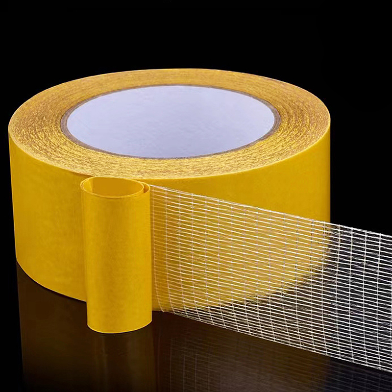 5M Strong Fixation Double Sided Tape Translucent Mesh Waterproof Super Traceless Cloth Base Tapes High Viscosity Adhesive Tape