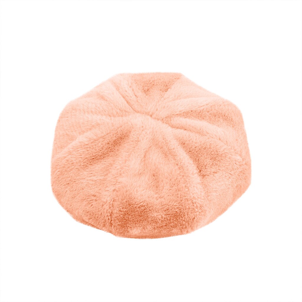 Cappello da donna autunno e inverno secchiello invernale tinta unita berretti carini e caldi ragazze berretti da caccia autunnali cappello da donna: Pink