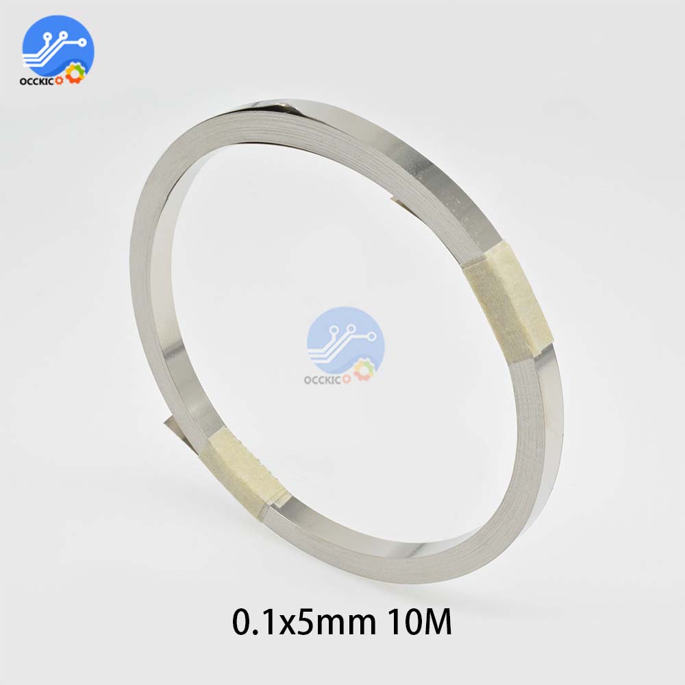 10m 18650 Li-ion Battery Nickel Sheet Plate Steel Belt Strip 0.1mm battery connector spot welding 4/5/7/8/10mm for 18650 Charge